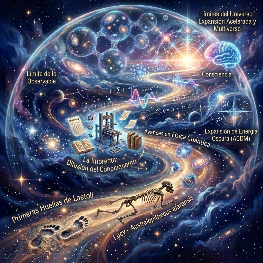 Luminous cosmic river winding through galaxies, stars, and colorful nebulae